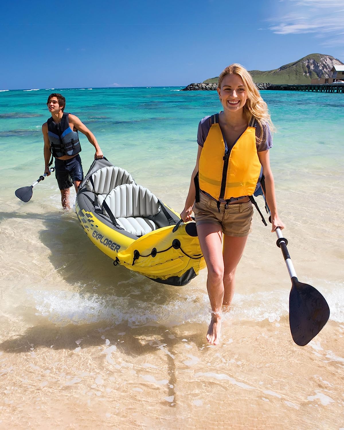 2-Person Inflatable Kayak Set