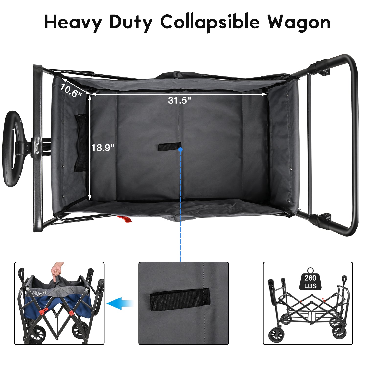 Push Pull Collapsible Wagon